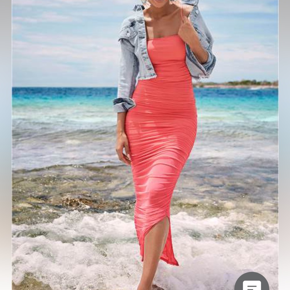 Venus bodycon rouched dress